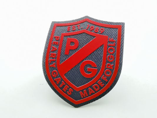3D Embossed Logos Custom Silicone Heat Transfer Labels For Clothing