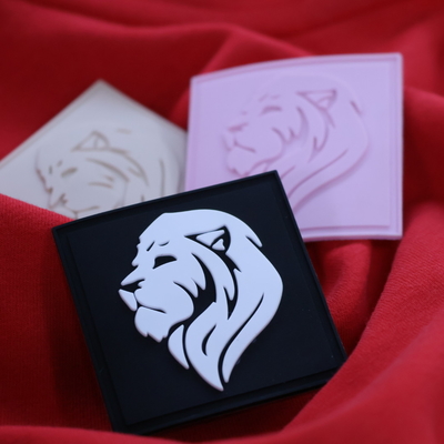 Custom 3D Silicone Logo Patch for Clothing - Washable PVC Badge
