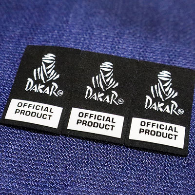 Durable Silicone Screen Printing Clothing Labels Vibrant Ink Screen Printing Clothing Labels