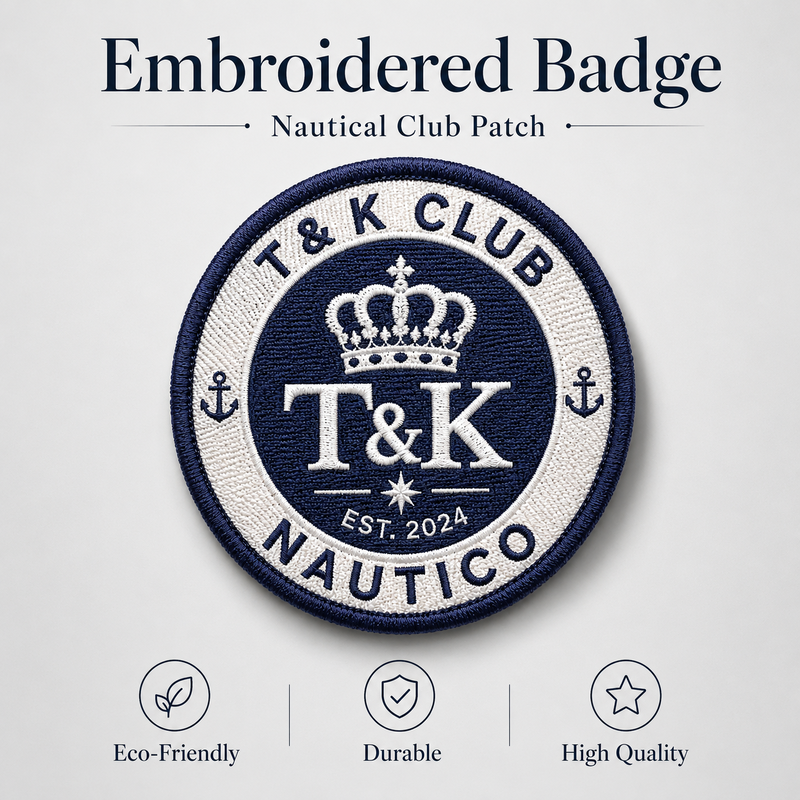 Embroidered Fabric Merrow Border Clothing Tags Labels