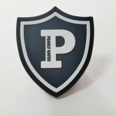Insigne environnemental de relief de silicone de l'effet 3D pour le label principal de chapeaux