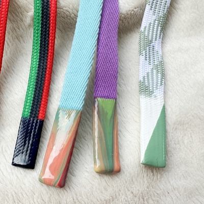 Cordon à capuche de 50 cm avec finition en silicone de revêtement de corde de vêtements accessoires