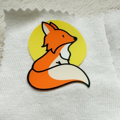 Étiquettes de transfert de chaleur en silicone 3D colorées durables pour T-shirts