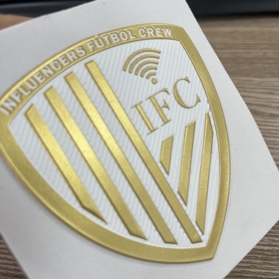 Patchs de transfert de chaleur TPU avec logo 3D en relief personnalisés pour vêtements