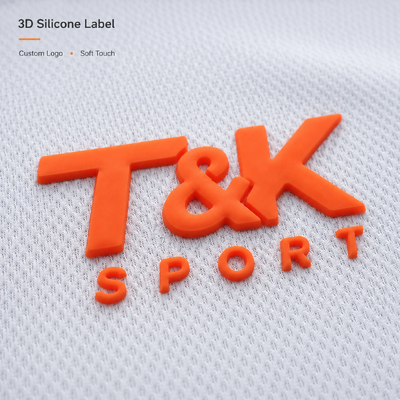 Labels faits sur commande de transfert de chaleur d'anti de glissement silicone libre de la conception 3D