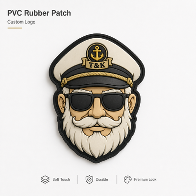 Badge souple 3D écologique personnalisé en caoutchouc, patch en silicone pour vêtements et sacs