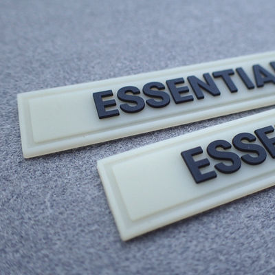 PVC transparent blanc Matte Logo Rubber Clothing Labels