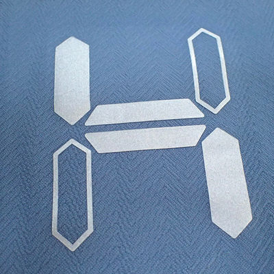 Silicone d'argent imprimant des labels d'habillement de transfert de chaleur de GV