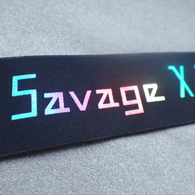 Bande élastique imprimée par 5cm colorée de Logo Nylon