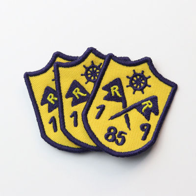 L'ODM senti par frontière de Merrow a brodé Logo Patches