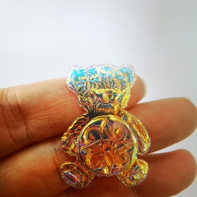 Insigne lavable de manteau de correction magique à la mode faite sur commande de la couleur 3D TPU